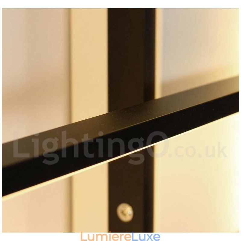 Plafonnier moderne et contemporain en aluminium avec variateur d'intensité pour salon, chambre à coucher
