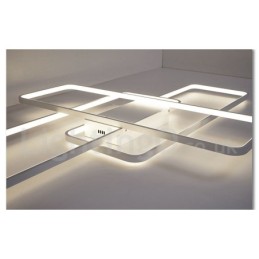 Plafonnier moderne et contemporain en aluminium avec variateur d'intensité pour salon, chambre à coucher, peut également être utilisé comme applique murale.