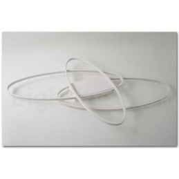 Plafonnier ovale moderne et contemporain en aluminium à intensité variable, idéal pour un salon, une chambre ou une applique murale.