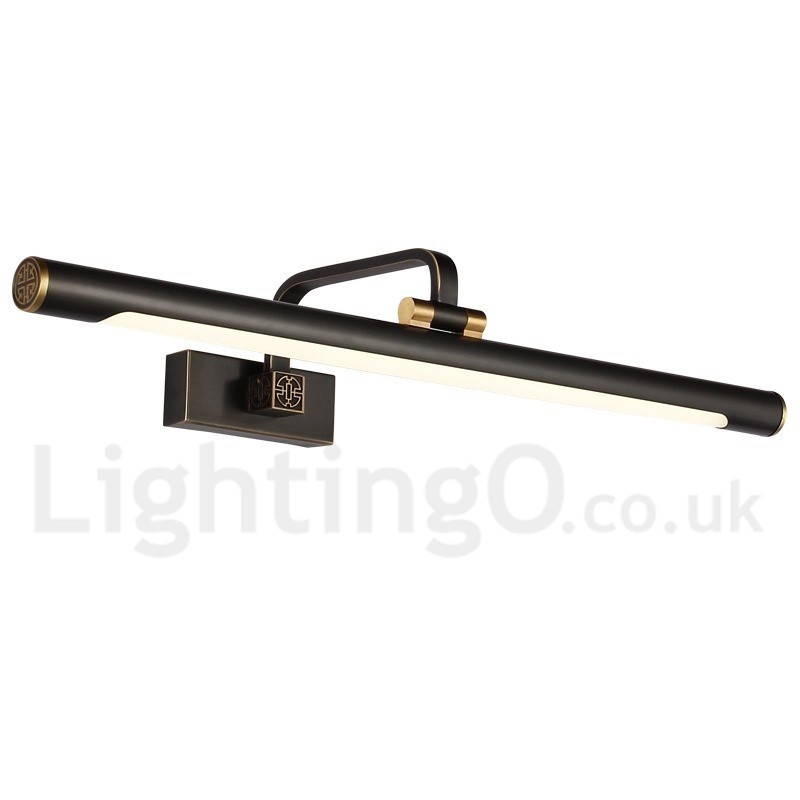 Lampe de salle de bain IPMirror, applique murale en laiton pur avec abat-jour en acrylique, éclairage de maquillage