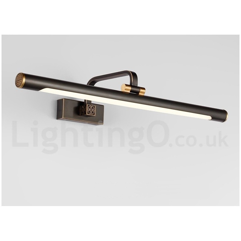 Lampe de salle de bain IPMirror, applique murale en laiton pur avec abat-jour en acrylique, éclairage de maquillage