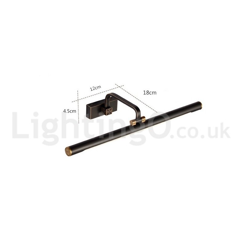 Lampe de salle de bain IPMirror, applique murale en laiton pur avec abat-jour en acrylique, éclairage de maquillage