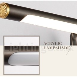 Lampe de salle de bain IPMirror, applique murale en laiton pur avec abat-jour en acrylique, éclairage de maquillage