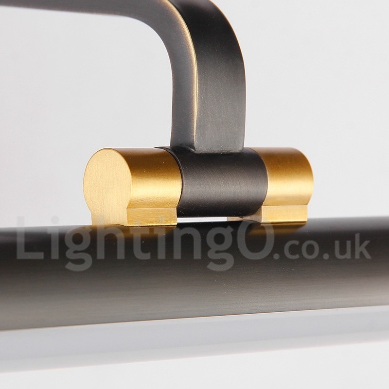 Lampe de salle de bain IPMirror, applique murale en laiton pur avec abat-jour en acrylique, éclairage de maquillage