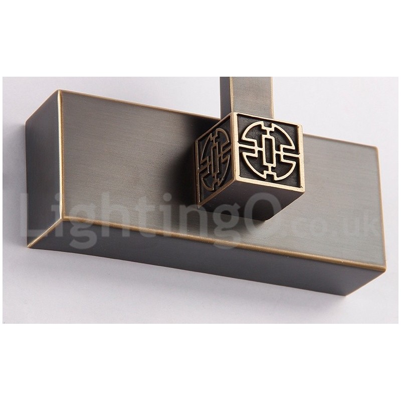 Lampe de salle de bain IPMirror, applique murale en laiton pur avec abat-jour en acrylique, éclairage de maquillage