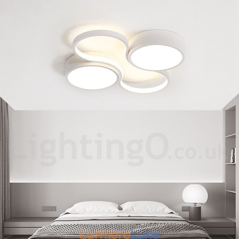 Plafonnier encastré en aluminium moderne et contemporain à intensité variable pour salon, chambre à coucher, peut également être utilisé comme applique murale.