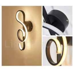 Applique murale moderne et contemporaine, 220 V ~ 240 V, 100 V ~ 120 V, idéale pour une chambre, une salle d'exposition, un salon ou une salle à manger.