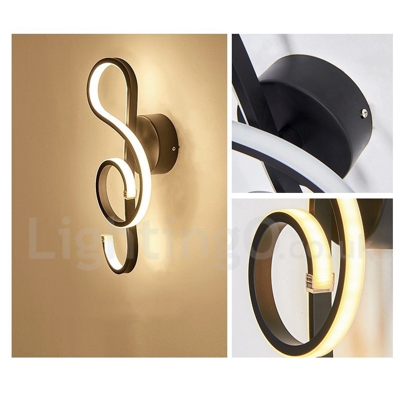 Applique murale moderne et contemporaine, 220 V ~ 240 V, 100 V ~ 120 V, idéale pour une chambre, une salle d'exposition, un salon ou une salle à manger.