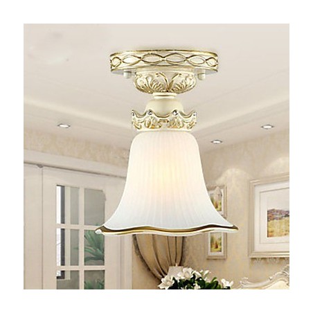 Lampe dôme en verre et résine de type européen, douce et absorbante Lampe dôme en verre et résine de type européen, douce et absorbante