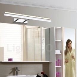 Lampe de miroir IP44 pour salle de bain, éclairage vers le haut et vers le bas, applique murale avec abat-jour en acrylique, éclairage de maquillage
