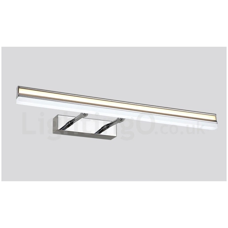 Lampe de miroir IP44 pour salle de bain, éclairage vers le haut et vers le bas, applique murale avec abat-jour en acrylique, éclairage de maquillage