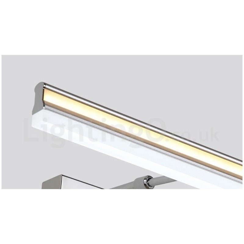 Lampe de miroir IP44 pour salle de bain, éclairage vers le haut et vers le bas, applique murale avec abat-jour en acrylique, éclairage de maquillage
