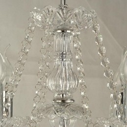 Lustre en verre cristal contemporain moderne