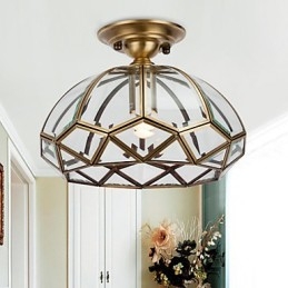 Plafonnier décoratif contemporain moderne en cuivre