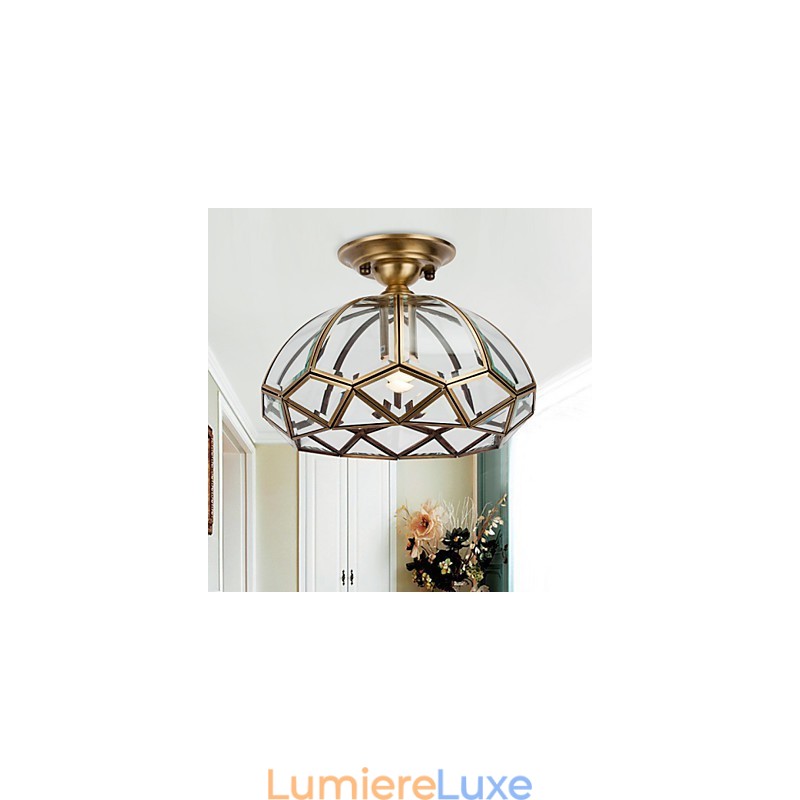 Plafonnier décoratif contemporain moderne en cuivre