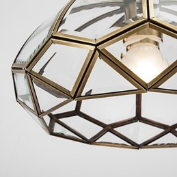 Plafonnier décoratif contemporain moderne en cuivre