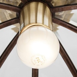 Plafonnier décoratif contemporain moderne en cuivre