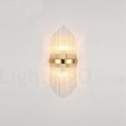 Applique murale moderne de luxe en cristal K9 avec abat-jour en cristal