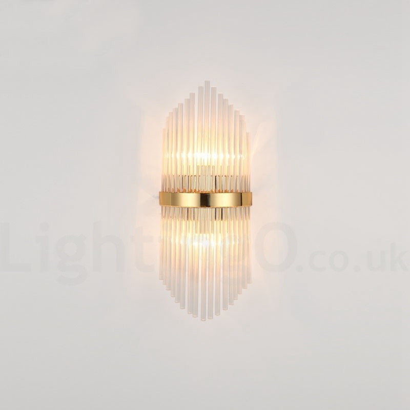 Applique murale moderne de luxe en cristal K9 avec abat-jour en cristal