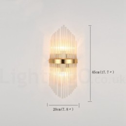 Applique murale moderne de luxe en cristal K9 avec abat-jour en cristal