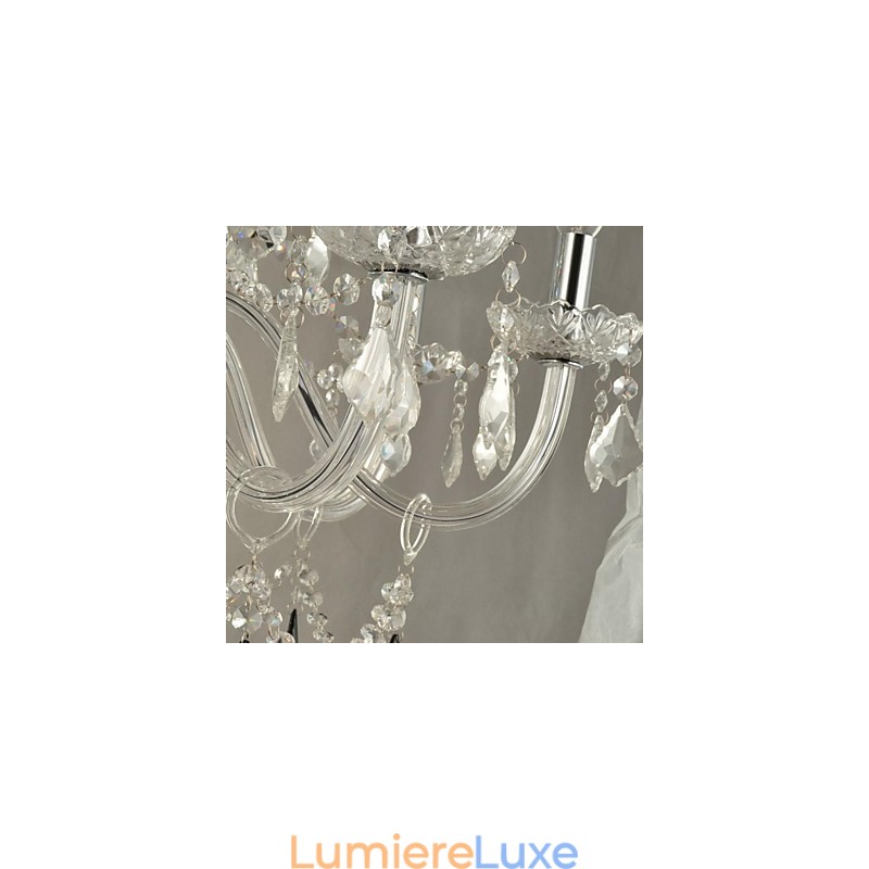 Lustre en verre cristal contemporain moderne