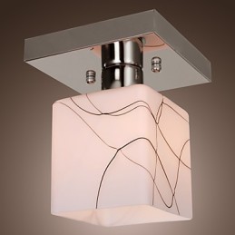 Plafonnier en métal galvanisé de style mini contemporain moderne