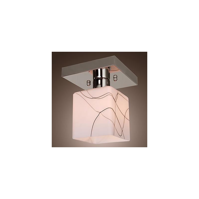 Plafonnier en métal galvanisé de style mini contemporain moderne