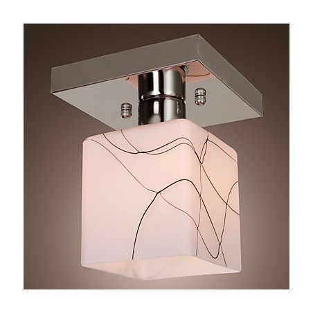 Plafonnier en métal galvanisé de style mini contemporain moderne Plafonnier en métal galvanisé de style mini contemporain moderne