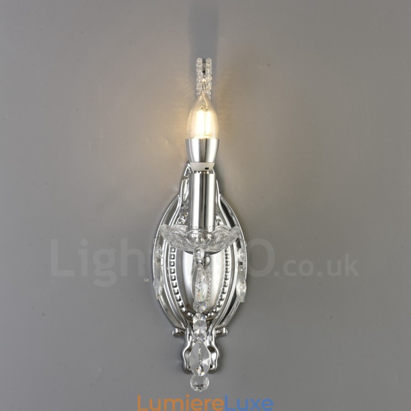 Applique murale en cristal de style américain, 1 lumière, dorée et noire, pour salon, salle à manger, magasin de vêtements, café, hôtel