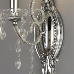 Applique murale en cristal de style américain, 1 lumière, dorée et noire, pour salon, salle à manger, magasin de vêtements, café, hôtel