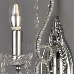 Applique murale en cristal de style américain, 1 lumière, dorée et noire, pour salon, salle à manger, magasin de vêtements, café, hôtel