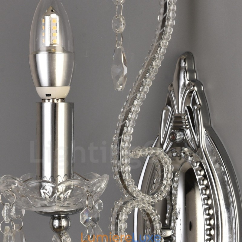 Applique murale en cristal de style américain, 1 lumière, dorée et noire, pour salon, salle à manger, magasin de vêtements, café, hôtel