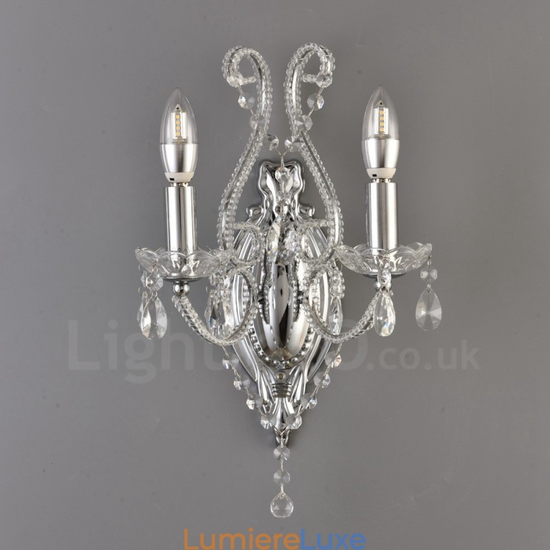 Applique murale en cristal de style américain à 2 lumières, dorée et noire, pour salon, salle à manger, magasin de vêtements, café, hôtel