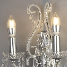 Applique murale en cristal de style américain à 2 lumières, dorée et noire, pour salon, salle à manger, magasin de vêtements, café, hôtel