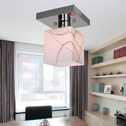 Plafonnier en métal galvanisé de style mini contemporain moderne
