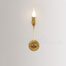 Applique murale luxueuse en laiton pur, style rustique rétro vintage, 1 lumière, idéale pour une chambre d'hôtel, une salle d'exposition, un salon ou une salle à manger.