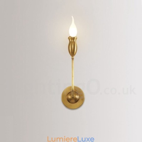Applique murale luxueuse en laiton pur, style rustique rétro vintage, 1 lumière, idéale pour une chambre d'hôtel, une salle d'exposition, un salon ou une salle à manger. Applique murale luxueuse en laiton pur, style rustique rétro vintage, 1 lumière, idéale pour une chambre d'hôtel, une salle d'exposition, un salon ou une salle à manger.