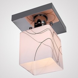 Plafonnier en métal galvanisé de style mini contemporain moderne