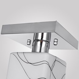 Plafonnier en métal galvanisé de style mini contemporain moderne