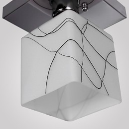 Plafonnier en métal galvanisé de style mini contemporain moderne