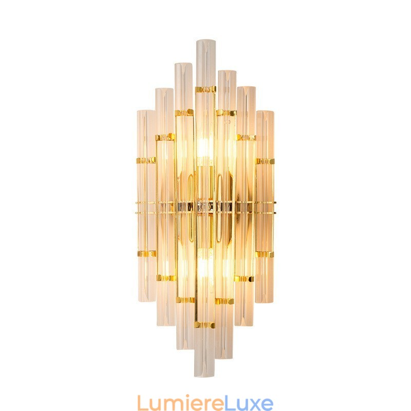 Applique murale en cristal de luxe pour hôtel, style post-moderne, luminaire décoratif pour salon, couloir, entrée, chambre à coucher, chevet