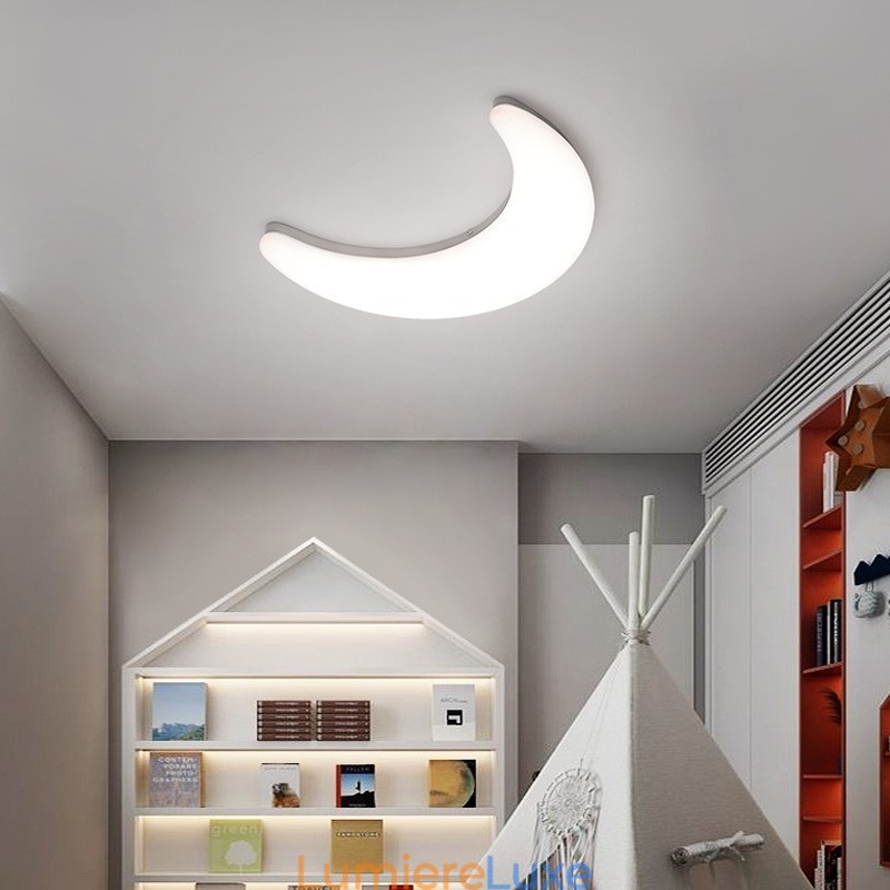 Appliques murales et plafonniers nordiques d'intérieur en forme de lune pour chambre d'enfant, 20 W