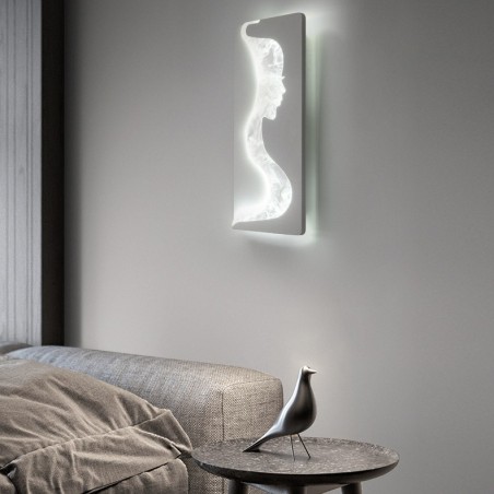Applique murale d'intérieur pour jolies filles tournées vers la gauche et la droite Applique murale d'intérieur pour jolies filles tournées vers la gauche et la droite