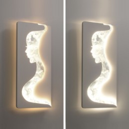 Applique murale d'intérieur pour jolies filles tournées vers la gauche et la droite