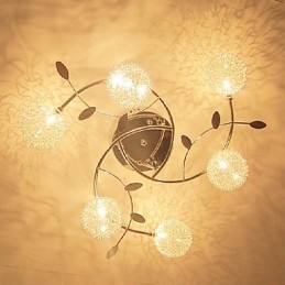 Plafonnier moderne contemporain en cristal électroplaqué