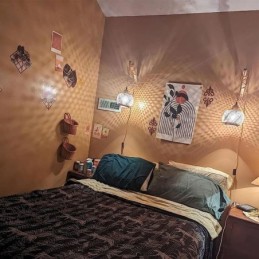 Applique murale en bambou, style pastoral américain, style rétro, en corde de chanvre, avec prise