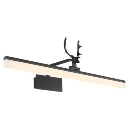 Applique murale en acrylique avec miroir en bois de cerf, luminaire de salle de bain et de maquillage