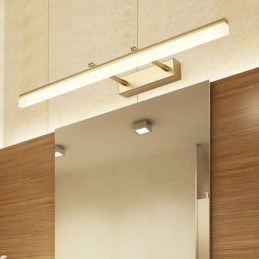 Miroir avant lumineux en acrylique extensible, lampe murale pour salle de bain, couloir