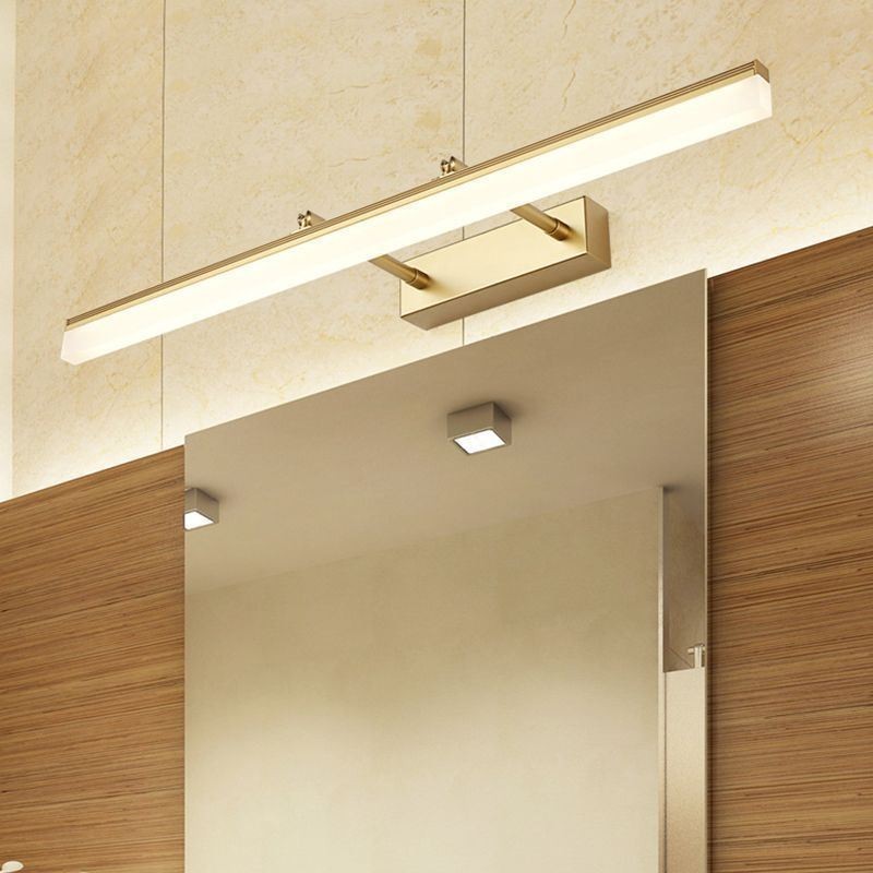 Miroir avant lumineux en acrylique extensible, lampe murale pour salle de bain, couloir