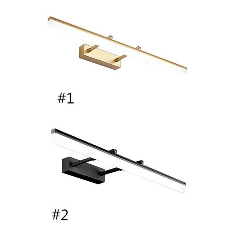 Miroir avant lumineux en acrylique extensible, lampe murale pour salle de bain, couloir